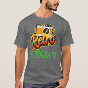 Fotografiedag Retro Fotografie Dag Gift Camera Fot T-shirt