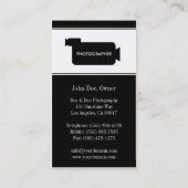 Fotografiefilmmaker Fotografie zwart/wit Visitekaartje (Achterkant)