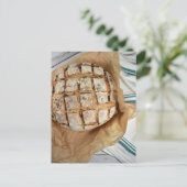 Fotografielenbrood, vers gebak briefkaart (Staand voorkant)