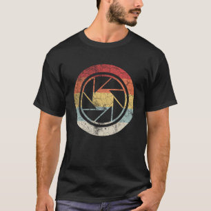 fotografielens Retro Sunset Fotograaf T-shirt