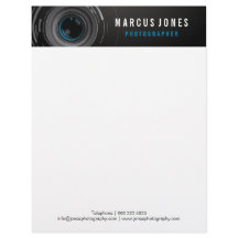 Fotografiercamera Lense Branding Letterhead