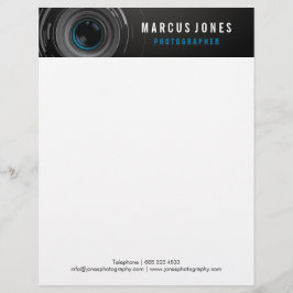 Fotografiercamera Lense Branding Letterhead Briefhoofd