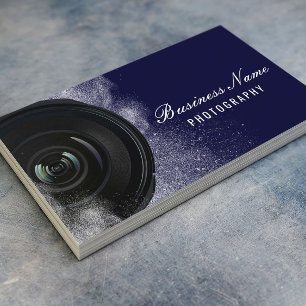 Fotografiercamera Navy Blue Photography Visitekaartje