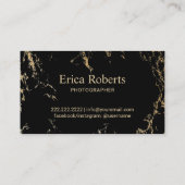 Fotografiercamera Trendy Marble Photography Visitekaartje (Achterkant)