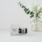 Fotografiercamera  visitekaartje (Staand voorkant)
