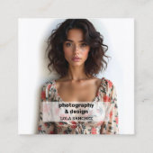 Fotografiescan QR Vierkante Visitekaartje (Voorkant)