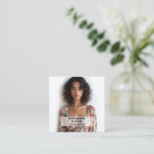 Fotografiescan QR Vierkante Visitekaartje (Staand voorkant)