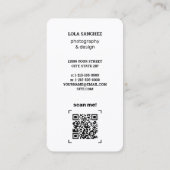 Fotografiescan QR Visitekaartje (Achterkant)