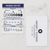 Fotografiet Aangepast blad Visitekaartje (Voorkant / Achterkant)