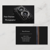 Fotografiet Camera Black & White Visitekaartje (Voorkant / Achterkant)