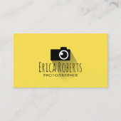 Fotografiet Camera Minimale gele fotografie Visitekaartje (Voorkant)