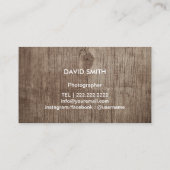 Fotografiet Logo hout Fotografie Visitekaartje (Achterkant)