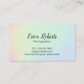 Fotografiet Pastel Camera Fotografie Visitekaartje (Achterkant)