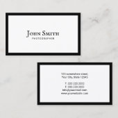 Fotografiet Plain Black Framed Fotografie Visitekaartje (Voorkant / Achterkant)