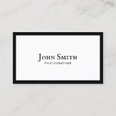 Fotografiet Plain Black Framed Fotografie Visitekaartje (Voorkant)