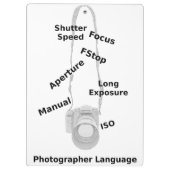 Fotografietaal Klembord (Achterkant)