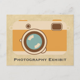 "Fotografietentoonstelling"  cameraaankondiging Briefkaart