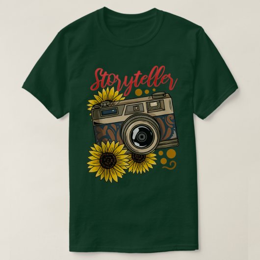 Fotografietoestel voor fotografie t-shirt (Design voorkant)