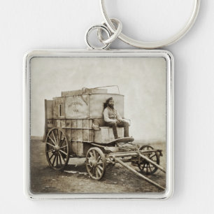 Fotografiewagen van Roger Fenton Foto-Realisme Sleutelhanger