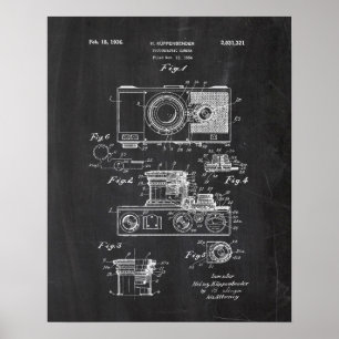 Fotografisch camera-octrooi poster