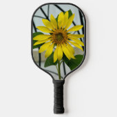 Fotografisch geel zonnebloempitaat pickleball paddle (Voorkant)