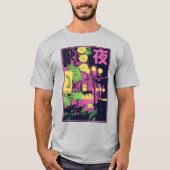 Fotografisch Japans stadje T-shirt (Voorkant)