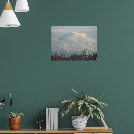 Fotografisch landschap voor Guardian Mount Rainier Poster (Woonkamer 1)