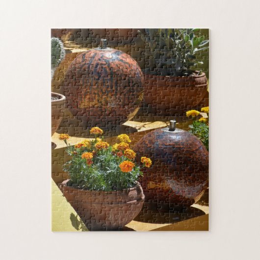 Fotografisch Mexicaans geïnspireerd botanisch tuin Legpuzzel (Verticaal)