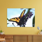 Fotografisch oostelijke tijger Swallowtail Butterf Canvas Afdruk (Insitu (Woonkamer))