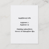 Fotografisch portret voor bruine paarden visitekaartje (Achterkant)