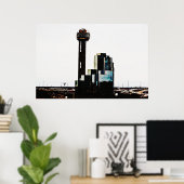 Fotografisch Poster van de stad Dallas (Thuiskantoor)
