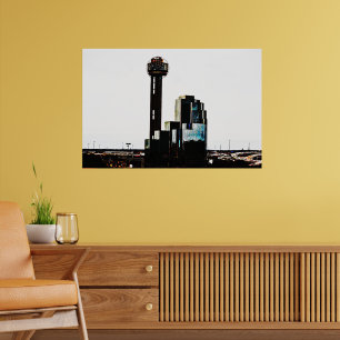 Fotografisch Poster van de stad Dallas