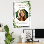 Fotografisch rouwbord met foto poster (Thuiskantoor)