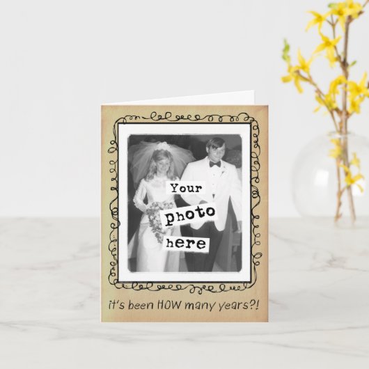 Fotografisch sjabloon gefeliciteerd met huwelijksj (Gele Bloem)