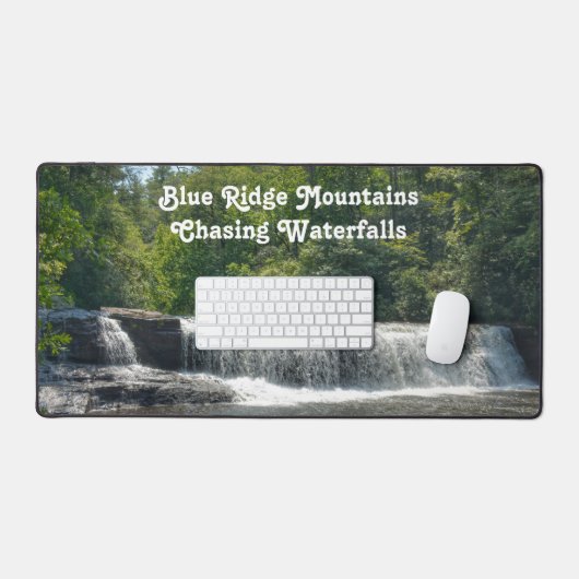 Fotografisch waterval Blue Ridge Mountains Bureaumat (Keyboard & Muis)
