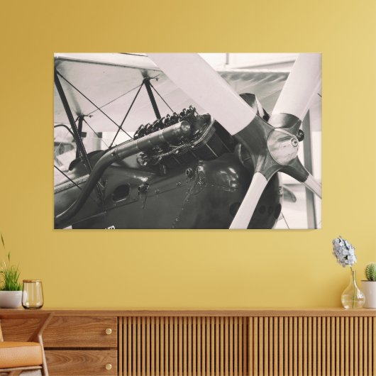 Fotografische afdruk van  propellervlak. canvas afdruk (Insitu (Woonkamer))