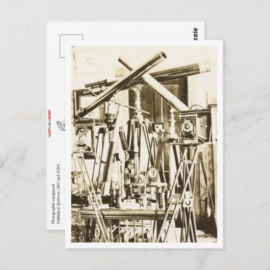  fotografische apparatuur briefkaart (Voorkant / Achterkant)