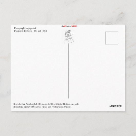 fotografische apparatuur briefkaart (Achterkant)