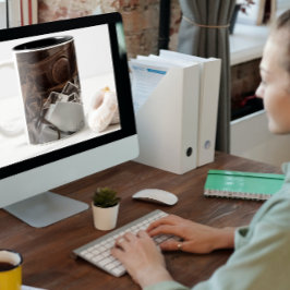 fotografische apparatuur Santa Monica Pier Tweekleurige Koffiemok