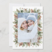 Fotografische botanische kerstkaart (Voorkant)