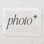 Fotografische cadeaukaart, minimalistische fotofot kaart (Voorkant)