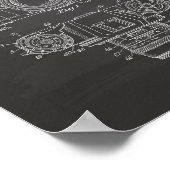 Fotografische camera 1959 Patent Art - Chalkboard Poster (Hoek)