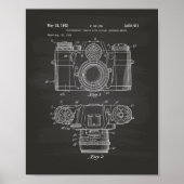 Fotografische camera 1959 Patent Art - Chalkboard Poster (Voorkant)