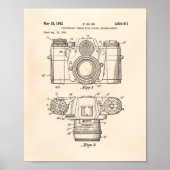 Fotografische camera 1959 Patent Art - Old Peper Poster (Voorkant)