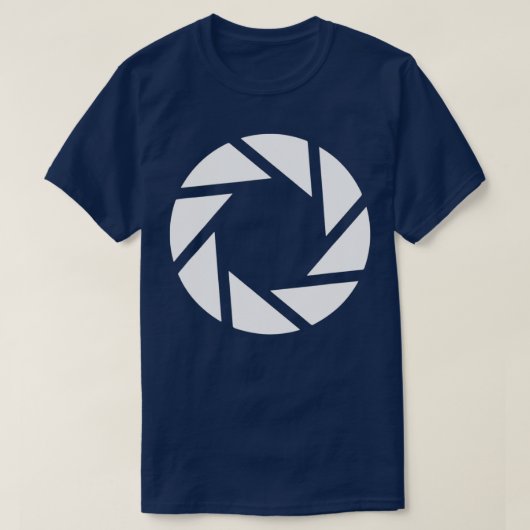 Fotografische camera Aperture T-shirt (Design voorkant)