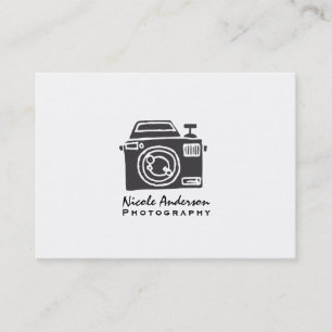 Fotografische camera Moderne minimale Logo Visitekaartje