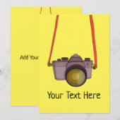Fotografische Camerakaart Feestdagenkaart (Voorkant / Achterkant)