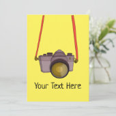 Fotografische Camerakaart Feestdagenkaart (Staand voorkant)