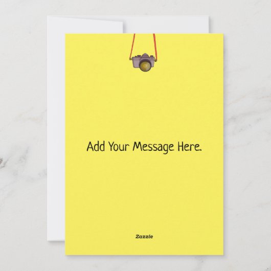 Fotografische Camerakaart Feestdagenkaart (Achterkant)