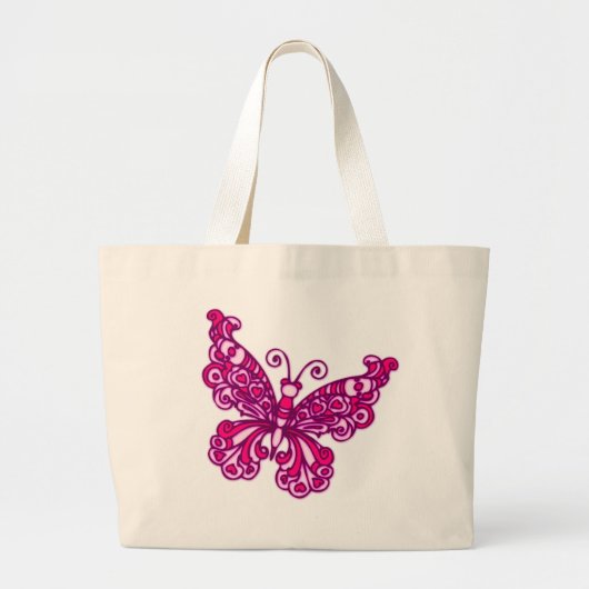 Fotografische canvas tas voor vlinderroze (Voorkant)